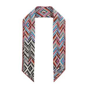 Missoni Multicolor Silk Classic Chevron Ribbon Scarf